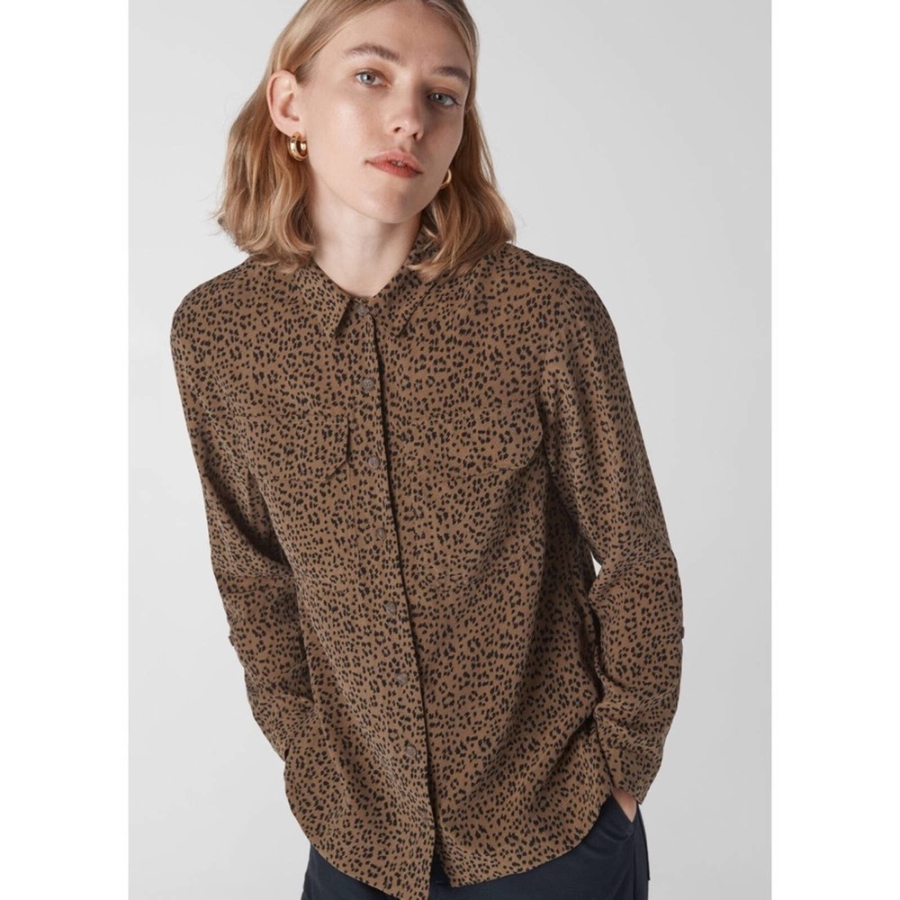 Whistles Mini Ikat Animal Shirt (size 14)